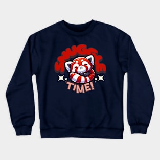 Cute Chibi Red Panda - Napping for Snuggle Time Crewneck Sweatshirt